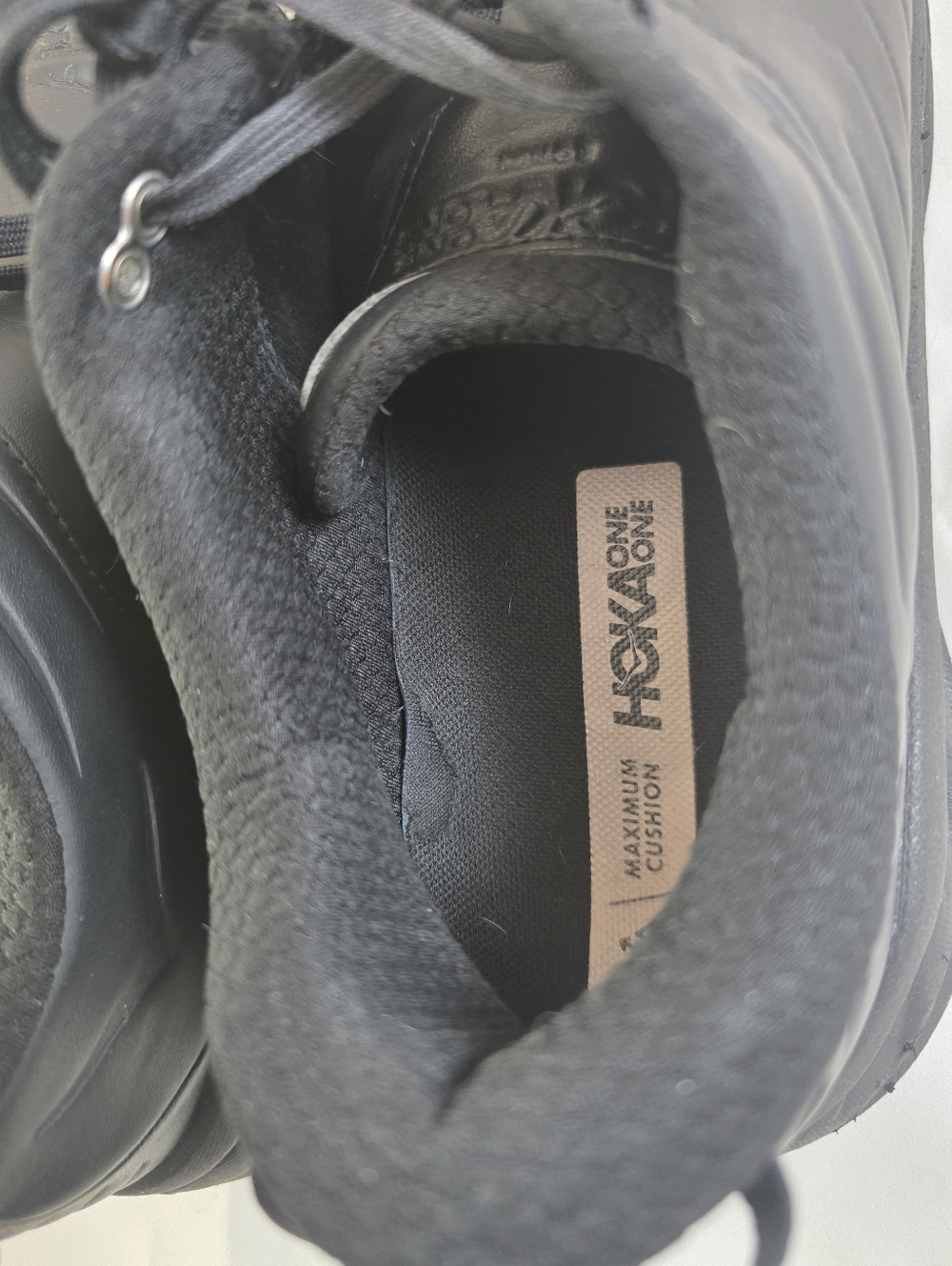 Hoka One One Men's Black Low-Top Lace Sneakers - Picture 6 of 12